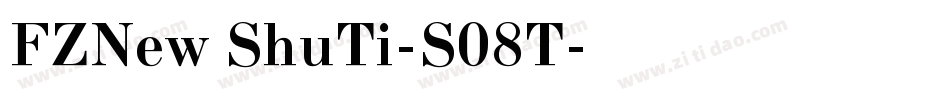 FZNew ShuTi-S08T字体转换